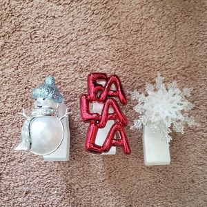 Bath and body works set of 3 winter wallflowers